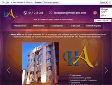 Tablet Screenshot of hotel-alisi.com